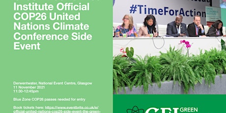 Official United Nations  COP26 Side Event- The Green Economics Institute
