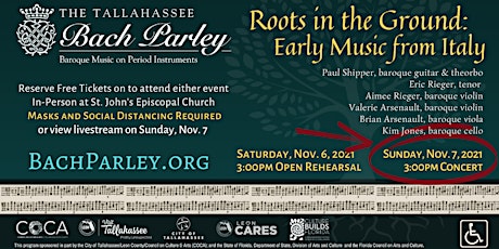 Roots in the Ground: Early Music from Italy (CONCERT performance) primary image
