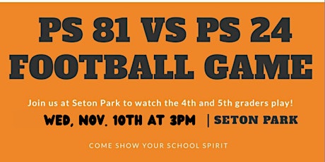 PS 81 v. PS 24 Flag Football Game primary image