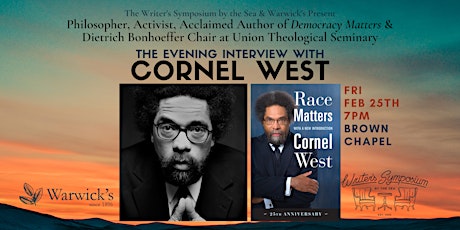 Cornel West Writer's Symposium by the Sea Interview w/Dean Nelson tickets