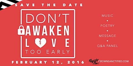Don't Awaken Love Too Early 2016 primary image
