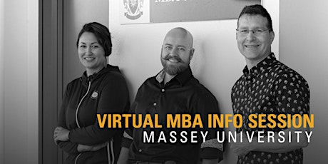 Massey University MBA  vs EMBA Information Evenings tickets