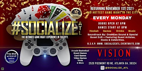 SocializeATL - "The Ultimate Game Night Experience In The City!" tickets