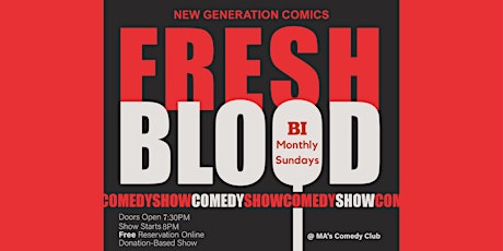 Fresh Blood - English comedy night (free entry) Tickets