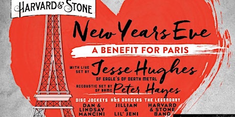 Harvard & Stone NYE with EODM's Jesse Hughes, a benefit for Paris primary image