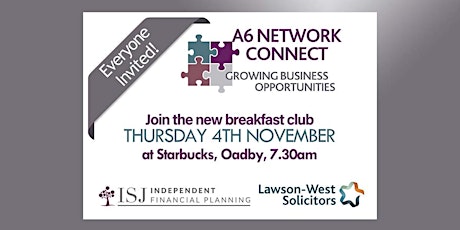 A6 NETWORK CONNECT - a networking breakfast club tickets