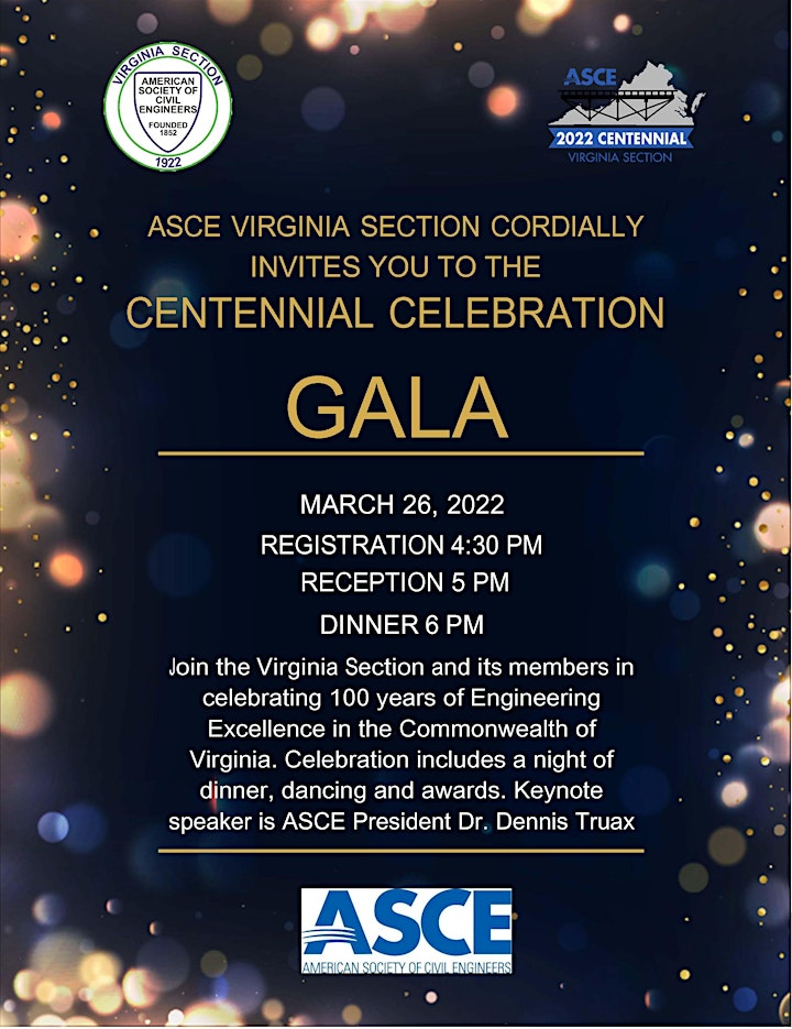 ASCE VA Section Centennial  Celebration GALA image