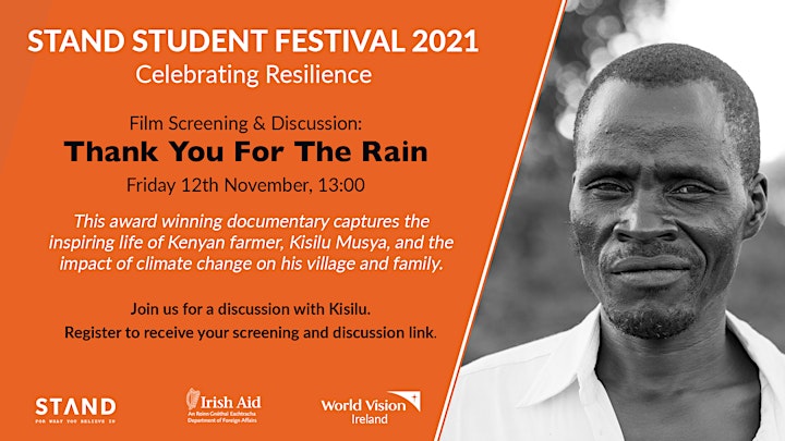 COP26 x STAND Fest:  Thank You For The Rain Screening & Discussion image