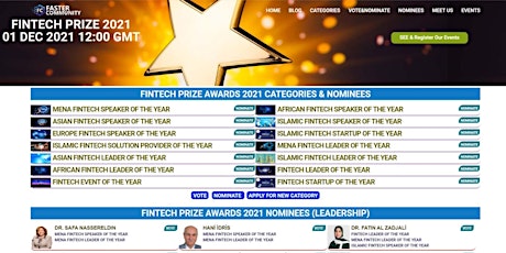 FINTECH LEADERSHIP PRIZE EVENT - 2021 primary image