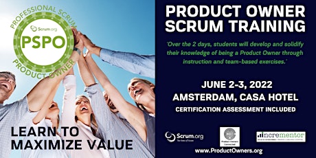 Certified Training | Professional Scrum Product Owner (PSPO) tickets