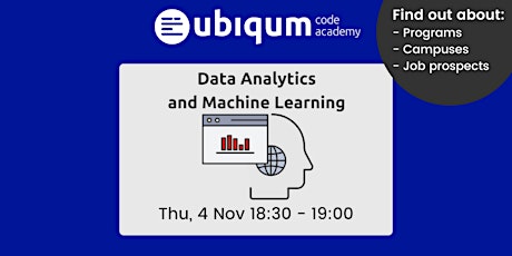 Imagen principal de Ubiqum Data Analytics Info Session — November