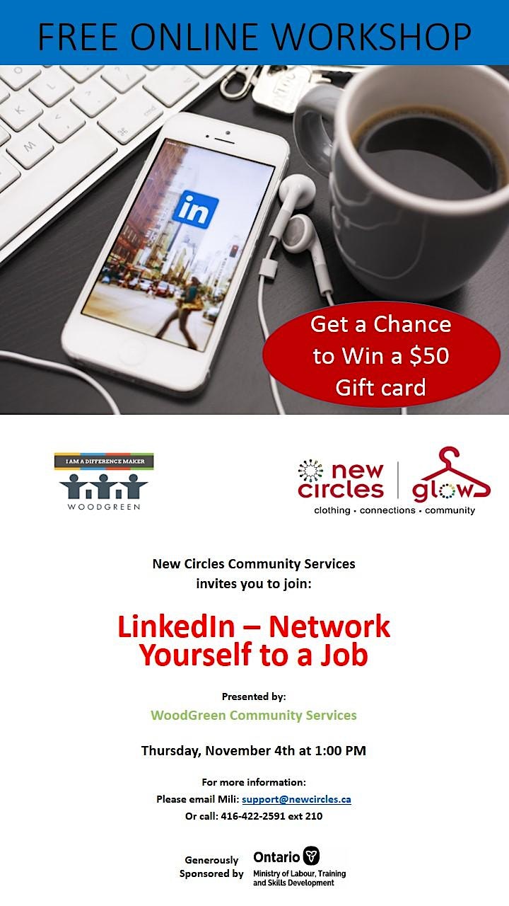 
		Online Workshop LinkedIn - Network Yourself to a Job image

