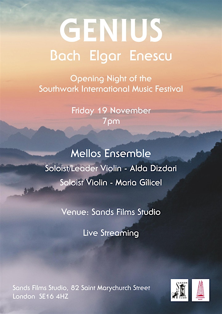 Violinist Alda Dizdari leads MELLOS ENSEMBLE perform (Online access) image