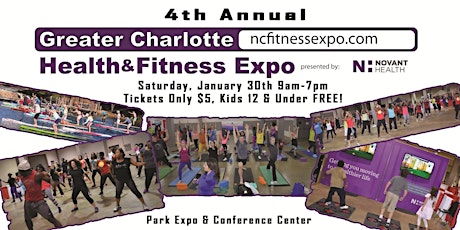 Greater Charlotte Health & Fitness Expo pres by Novant Health (4th Annual) primary image