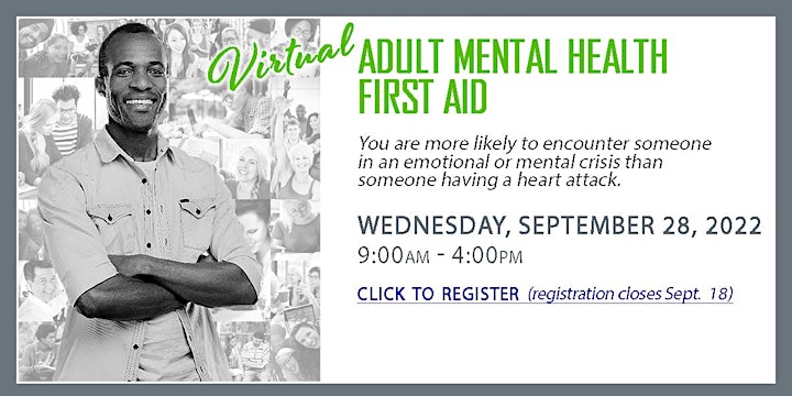 Adult Mental Health First Aid - IN PERSON image