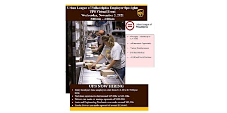 ULP Employer Partner Spotlight:  UPS Virtual Event primary image