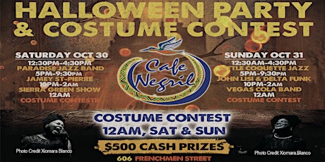 Halloween Costume Contest & Live Music by award winning Sierra Green Show