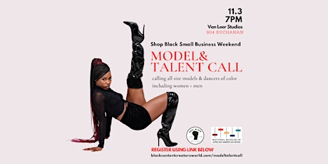 Shop Black Small Business Weekend - Model & Talent Call primary image