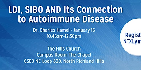 Dr Charles Hamel: LDI, SIBO, and Autoimmune Related to Lyme primary image