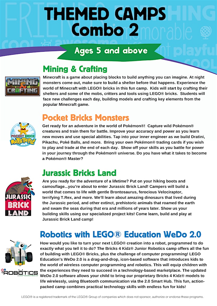 
		2021 Year-End School Holiday workshops - Bricks4kidz@The Grandstand image
