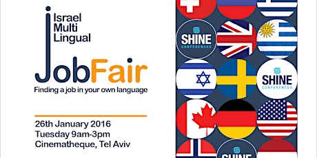 Israel Multilingual Job Fair -Finding a job in your own language primary image