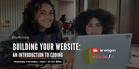 Imagem principal do evento Building your website: an introduction to coding