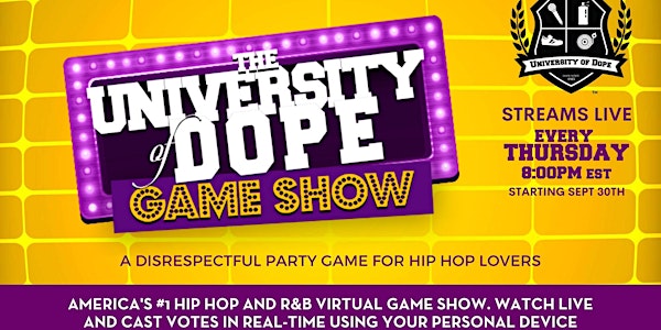 Virtual Black Trivia Game Night With Our Friends at University of Dope!