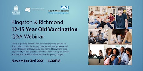 Q & A: 12-15 year old vaccination (Kingston and Richmond)