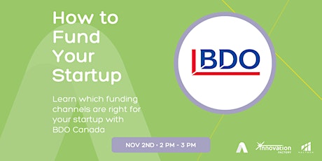 How to Fund your Startup with BDO