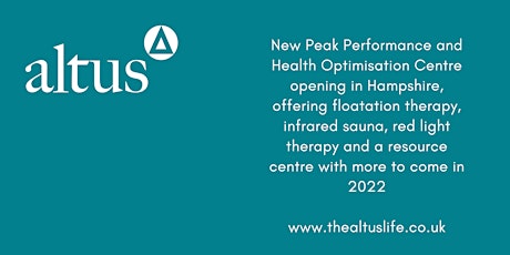 Altus Launch Party - new peak performance & health optimisation centre primary image