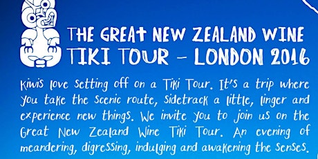 The Great New Zealand Wine Tiki Tour London primary image