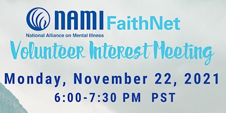 NAMI FaithNet Volunteer Interest Meeting