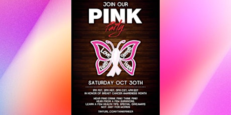 Virtual PINK PARTY: Breast Cancer Survivors Health Discussion / Event primary image