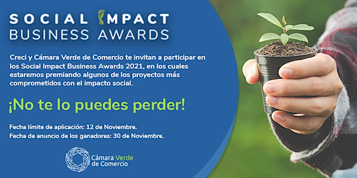 Imagen de Inscríbete  en "Creci Social Impact Awards 2021"