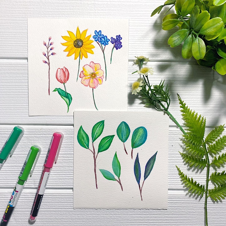 Flower Garden Watercolour Workshop image