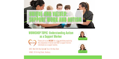 Unique and Valued: Support Work and Autism primary image