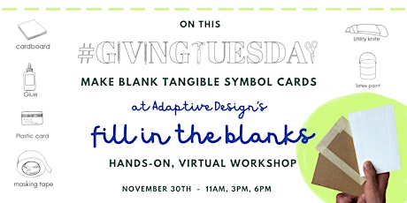 #GivingTuesday fill in the blanks virtual volunteer workshop primary image
