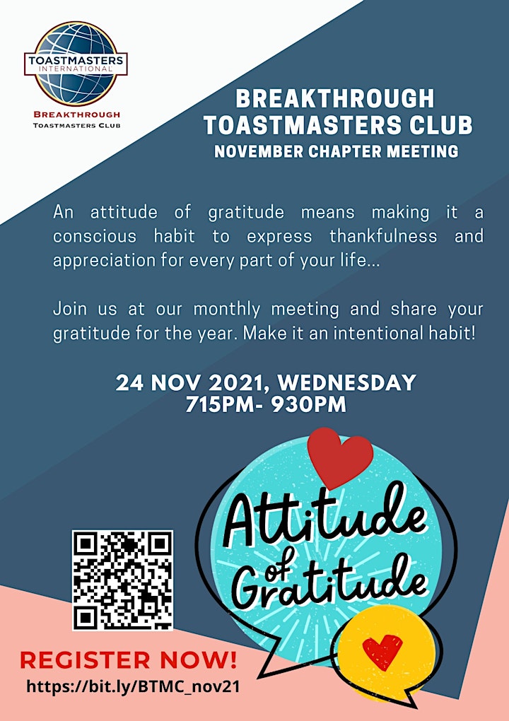 
		An Attitude of Gratitude @ BTMC Chapter Meeting image
