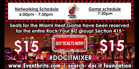Rock Your BIZ with DOC IT Foundation & Miami HEAT! primary image