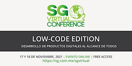 Primaire afbeelding van SG Virtual Conference Low - Code Edition