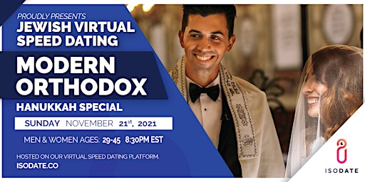 Imagen principal de Modern Orthodox Jewish Virtual Speed Dating - Hanukkah Special