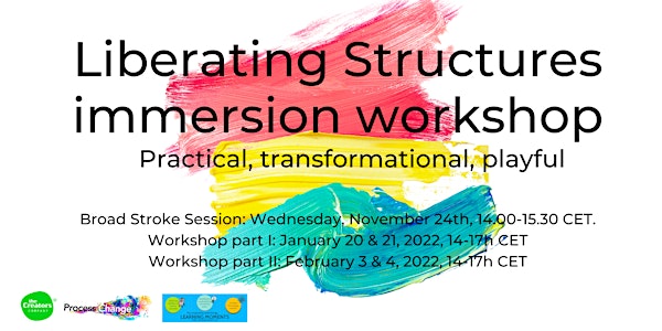 Liberating Structures online immersion workshop, 747 € + VAT