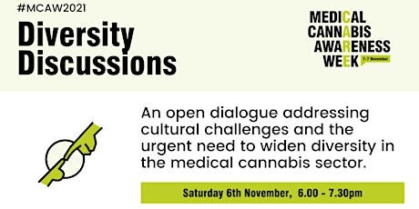 Medical Cannabis Awareness Week 2021: Day 6 - Diversity Discussions primary image