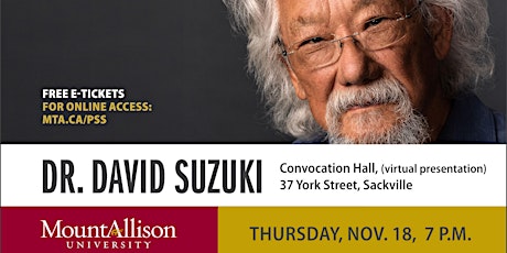 MtA President Speaker Series: Dr. David Suzuki  primärbild