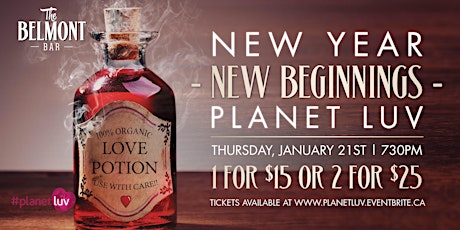 PLANET LUV : NEW YEAR NEW BEGINNINGS SINGLES MIXER primary image