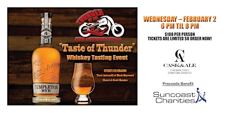 "Taste Of Thunder" Private Whiskey Tasting Experience tickets