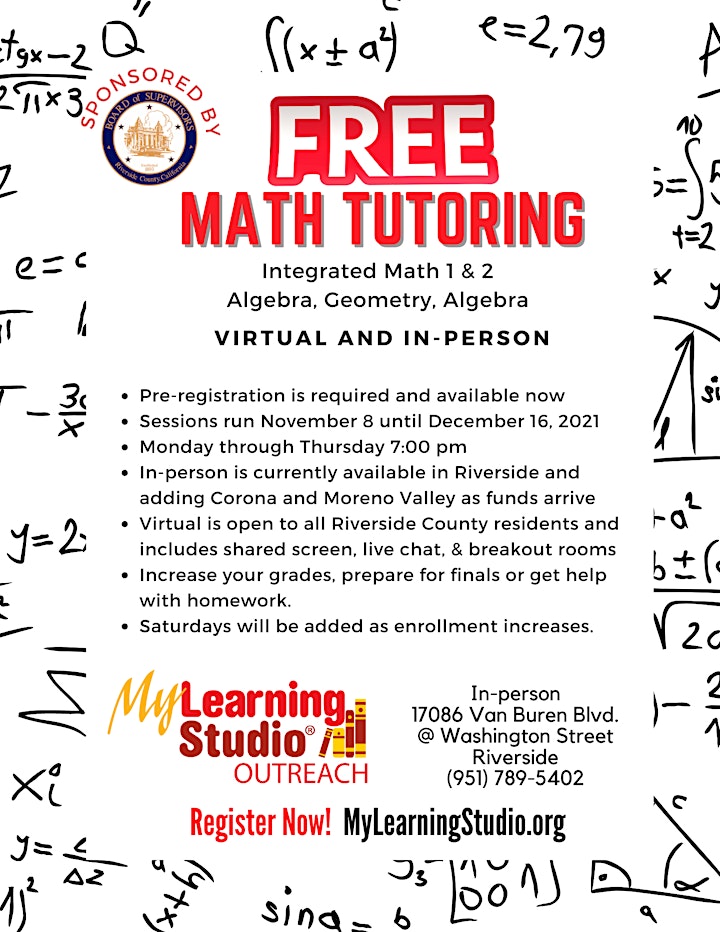 
		FREE Math Tutoring image
