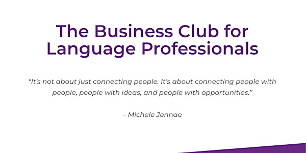 Business Club for Language Professionals (November)