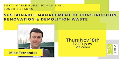 Sustainable Management of Construction, Renovation and Demolition Waste