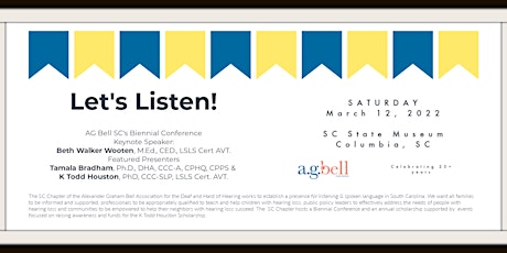 AG Bell SC Biennial Conference: Celebrating 25 years tickets